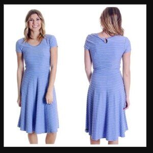 Matilda Jane Adventure Begins Exploration Dress Blue A Line Small